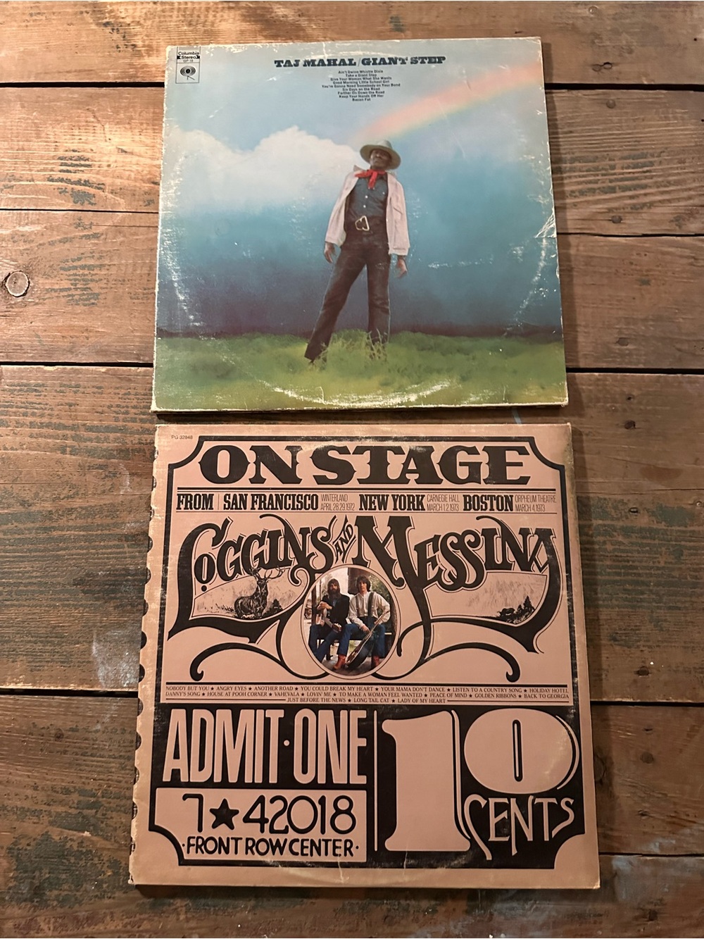 ⭐️ Vintage Vinyl Loggins & Messina and Taj Mahal